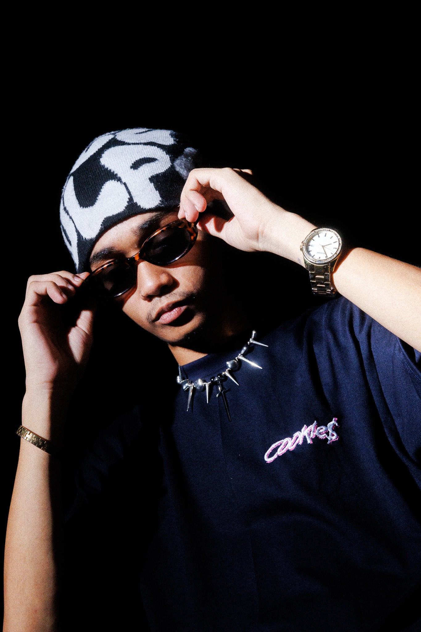 Navy & Black Logo Shirt